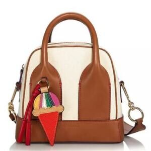 NWT See by Chloe Odessa Small Bowling Shoulder Bag Brown Beige ~Ice Cream Cone